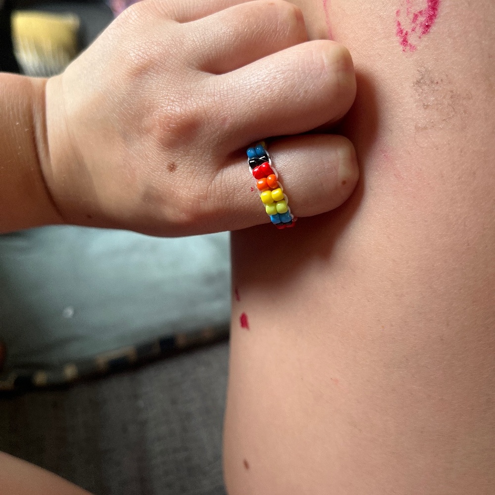 Rainbow ring homemade